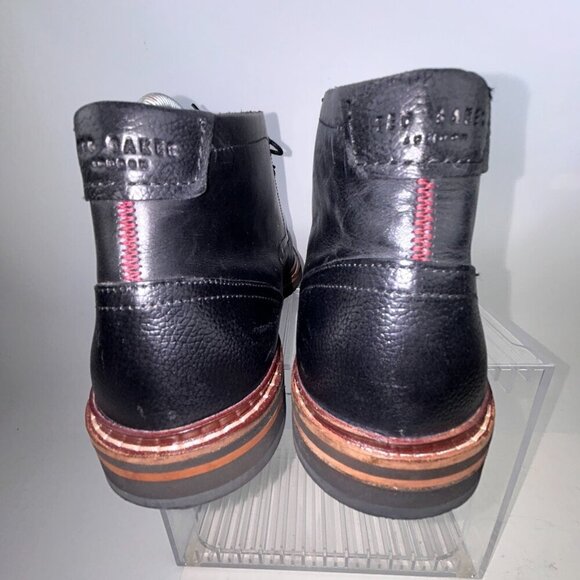 Ted Baker Crint Leather Chukka Boot Black Red Stitching Size EU45, US 12 main image 8